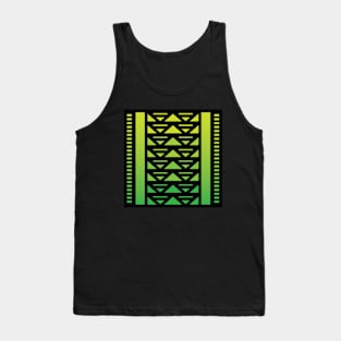 “Dimensional Flow” - V.6 Green - (Geometric Art) (Dimensions) - Doc Labs Tank Top